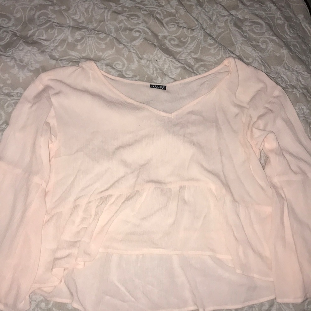 ❗❗Powder Pink Long Sleeve Blouse💄💋